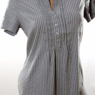Дамска сива риза с къс ръкав, снимка 5 - Ризи - 14103146