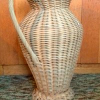 голяма плетена ваза, снимка 3 - Колекции - 22922513