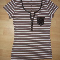 Кафява блузка Giyas, снимка 1 - Тениски - 19016719