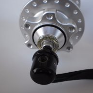 Продавам колела внос от Германия предна алуминиева главина за дискови спирачки MOCA, снимка 5 - Части за велосипеди - 15988168