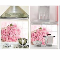 лепенка стикер имитация плочки за плот на кухня с цветя- рози , снимка 2 - Други - 16852434
