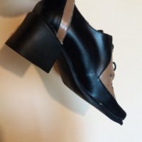 Дам.обувки-/изк.кожа/-№39-цвят-черно+бежаво., снимка 8 - Дамски ежедневни обувки - 22385235