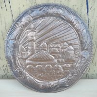 Пано медно "Купола Бухары" съветско, снимка 1 - Други ценни предмети - 20243387