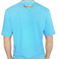 DSQUARED D2 SKY BLUE PRINTED Мъжка Тениска size L, снимка 2 - Тениски - 6988068