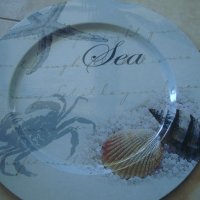 " Морски рак " - голяма метална табла , снимка 1 - Аксесоари за кухня - 23245953