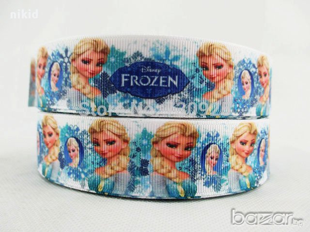 етикети лента синя Замръзналото Кралство Елза frozen ширит плат за пришиване, снимка 1