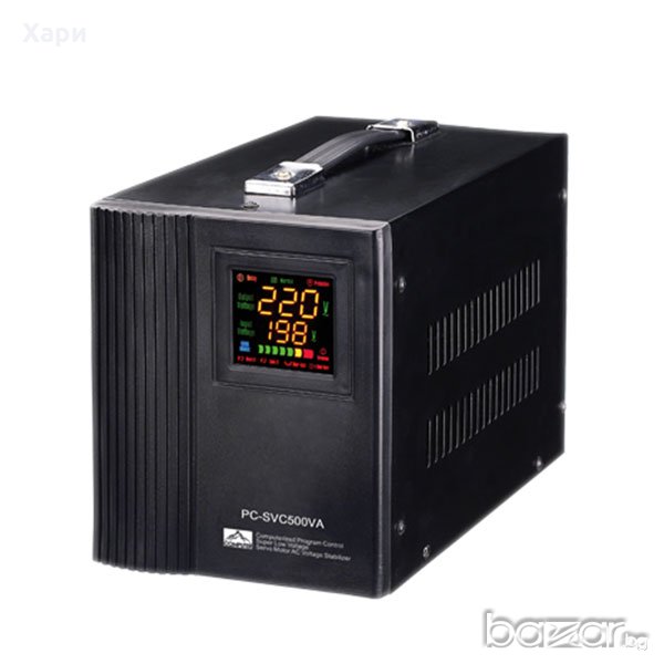 Стабилизатор на напрежение със сервомотор 500VA 220V, снимка 1