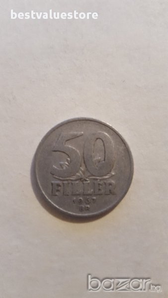 Монета От 50 Унгарски Филера От 1967г. / 1967 50 Hungarian Filler Coin KM# 551a, снимка 1