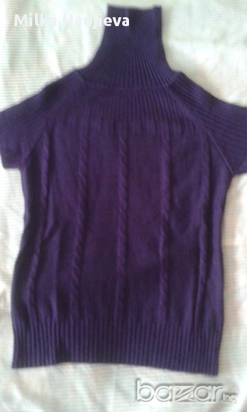 лилаво поло с къс ръкав , снимка 1