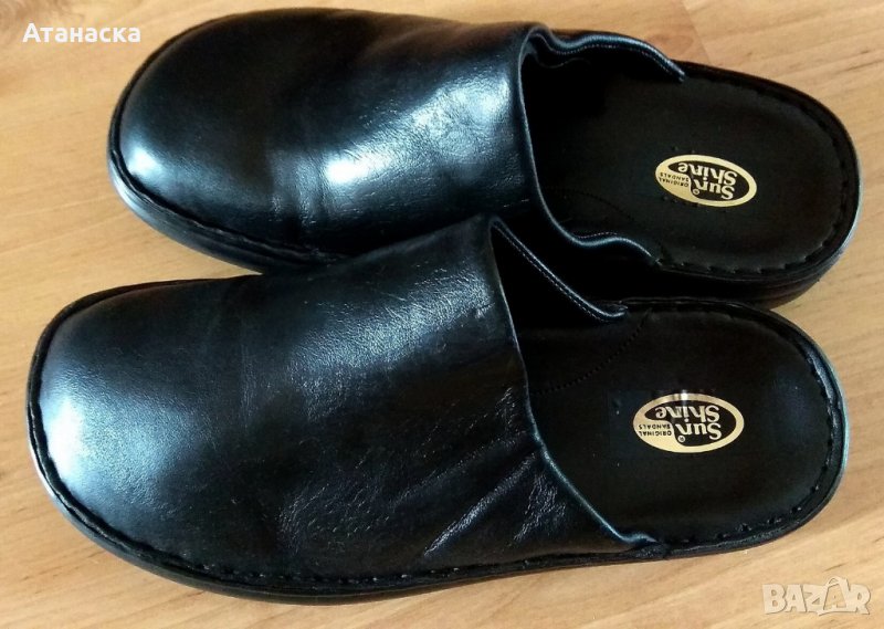 Чисто нови италиански анатомични чехли от естествена кожа SunShine , ръчна изработка, снимка 1
