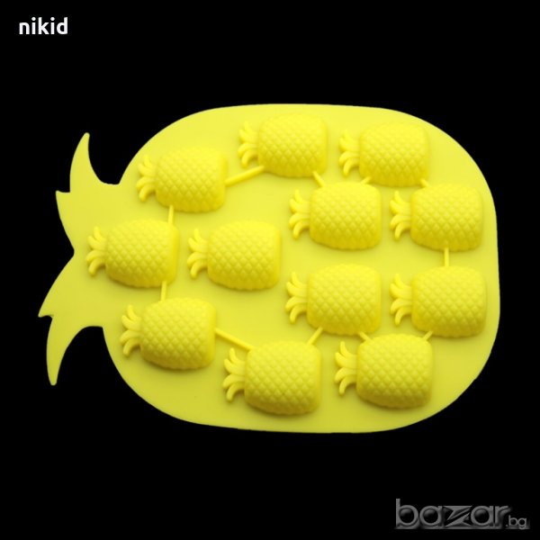 ананаси ананас силиконова форма молд за фондан шоколад гипс лед сапун и др украса декорация, снимка 1