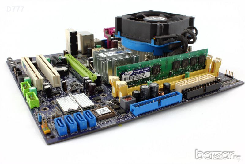 Дъно FOXCONN 945GZ7MC-KS2H + Процесор Intel CeleronD  3.46GHz+1GB RAM, снимка 1