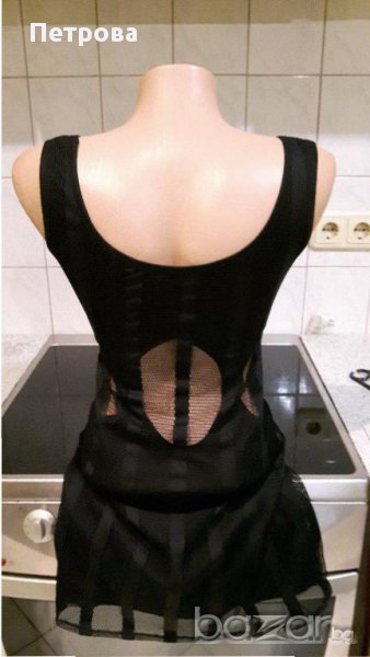 Черна секси рокля S/M р-р., снимка 1