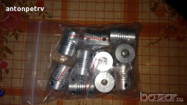 Съединители за мотор Nema, СВД, еластомер 5х5, 5х8, 6x6, 6х8, 6.35х10, 8x8, 8х10, 10x10 Шестограм, снимка 3 - Резервни части за машини - 19214282