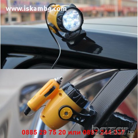 12V Аварийна лампа за кола с магнит, снимка 4 - Аксесоари и консумативи - 12235699