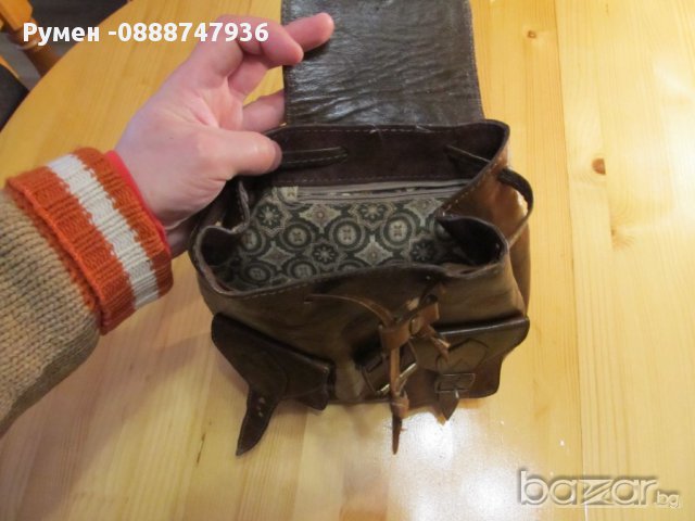 Солидна здрава раница от естественна кожа моторджийски, мото аксесоари, мото екипировка, снимка 4 - Раници - 13799038