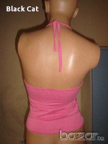Ефектен розов дамски топ / потник, с гол гръб, дамска блуза / тениска без ръкави,ръкав,дамско бюстие, снимка 2 - Потници - 9015805