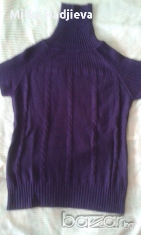 лилаво поло с къс ръкав , снимка 1