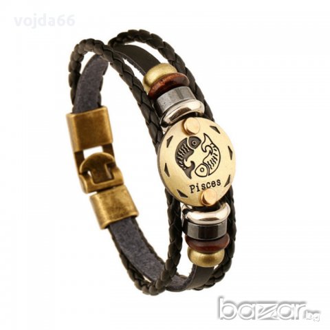 Кожени гривни-Зодиак, снимка 2 - Гривни - 16481259
