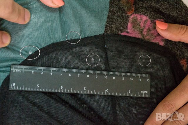 Екстравагантна тъмнокафява рокля от две части на цветя марка Ian Mosh - S, снимка 9 - Рокли - 22732154