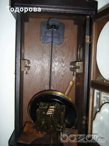 Старинен стенен кабинетен немски часовник., снимка 5 - Антикварни и старинни предмети - 21039677