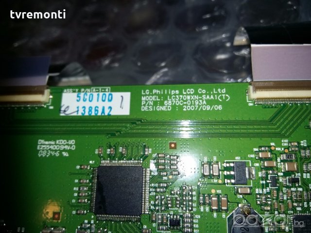 T-Con Board 6870C-0193A LC370WXN-SAA1, снимка 2 - Части и Платки - 19524715