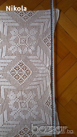 Покривка за маса или каре плетено на една кука, снимка 8 - Покривки за маси - 17750003