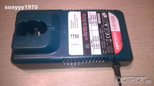 Hm mullner lg1420 charger 7.2/9.6/12/14.4/18v-внос швеицария
