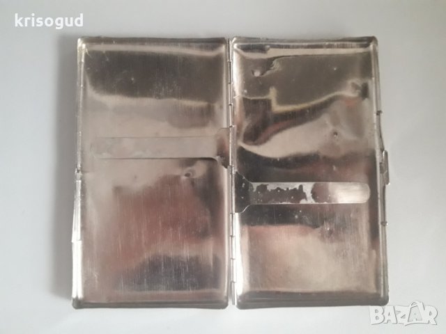 Стилна сребриста табакера с красиви арабски орнаменти / 100 мм. циг. , снимка 6 - Табакери - 25750356