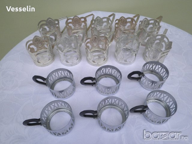 Стари порцеланови и стъклени чинии, купи, сервизи подстакани и др., снимка 14 - Сервизи - 20739003