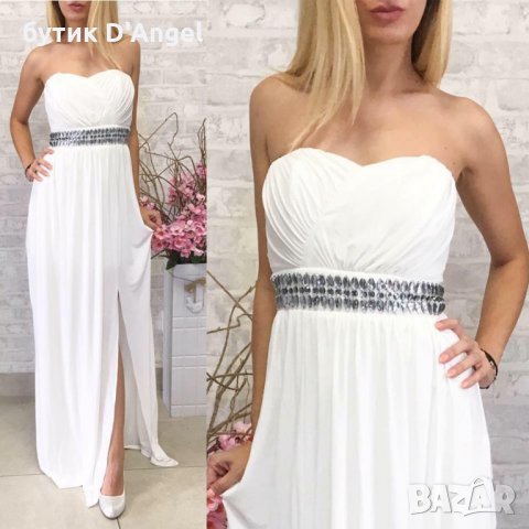 дълга бяла рокля в Рокли в гр. Дупница - ID21527757 — Bazar.bg