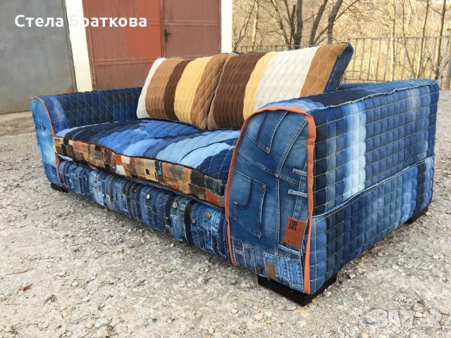 Дънков диван , снимка 9 - Дивани и мека мебел - 24866475