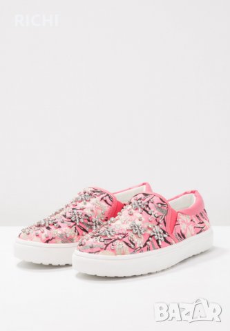 RIVER ISLAND SNEAKERS – нови флорални с камъни, снимка 4 - Дамски ежедневни обувки - 22671417