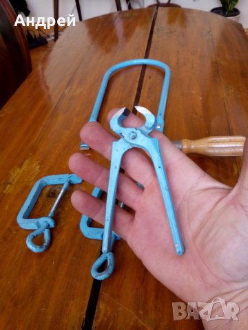 Лот стари Руски дърводелски инструменти, снимка 4 - Антикварни и старинни предмети - 24591244