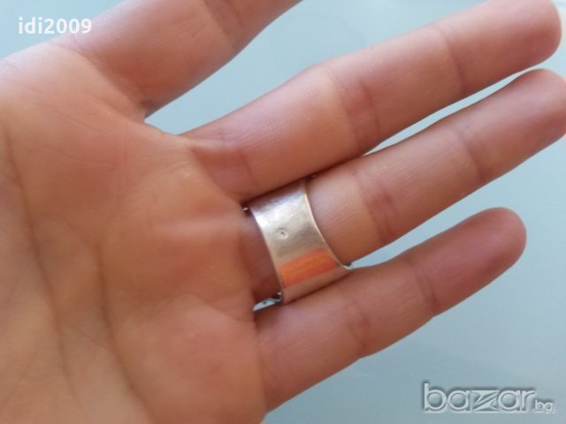 Сребърен пръстен решетка, снимка 4 - Пръстени - 18862165