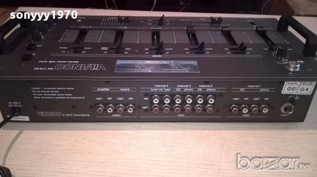 Vivanco mx775ec stereo mixer/eho-germany-внос швеицария, снимка 11 - Ресийвъри, усилватели, смесителни пултове - 13824371
