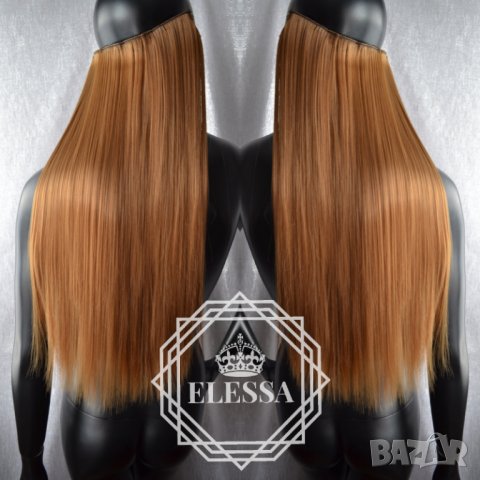 С5 HAIR EXTENSIONS ELESSA - Натурални Екстеншъни Комплект от 200 грама Коса, снимка 3 - Аксесоари за коса - 24347784