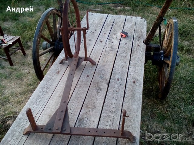 Старинен метален чекрък, снимка 5 - Антикварни и старинни предмети - 19301236