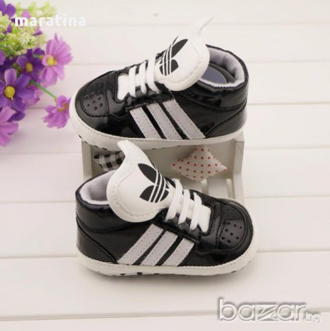 бебешки маратонки буйки обувки адидас adidas baby black , снимка 7 - Бебешки обувки - 9102273