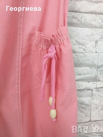 Красива ленена пола в розово, снимка 2 - Поли - 25044693