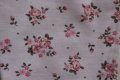 Розов кадифен панталон на флорална щампа, снимка 5