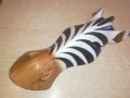 ретро колекция-дървена маска-зебра-31х12х7см-внос швеицария