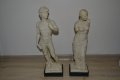 Италиански винтидж скулптури на Венера Милоска и Давид на Микеланджело