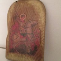 Икона св.Георги-миниатюра , снимка 1 - Колекции - 23298758