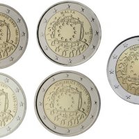 2 Евро монети ''30 Години Флага на Европа" 2015 - пълен сет 23 бр., снимка 10 - Нумизматика и бонистика - 15990737