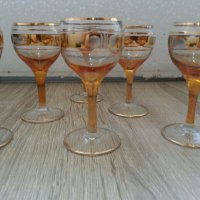 Чаши за ракия с златен кант, снимка 12 - Антикварни и старинни предмети - 22534810