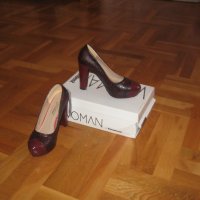 Обувки-кожа+лак, снимка 3 - Дамски обувки на ток - 24056823