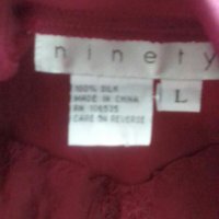 Ново. Ninety. 100% silk/коприна Официален топ, снимка 3 - Потници - 22021336