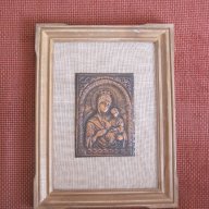Икони от мед на Св.Георги и на Богородица, снимка 2 - Картини - 9612373