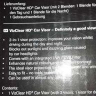 Оригинален сенник за кола VizClear HD ! Блокира UV лъчите - нови!, снимка 2 - Аксесоари и консумативи - 17644489